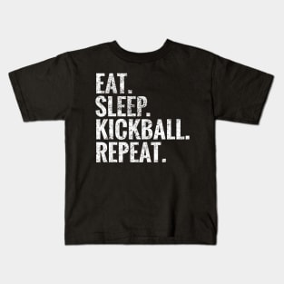 Eat Sleep Kickball Repeat Kids T-Shirt